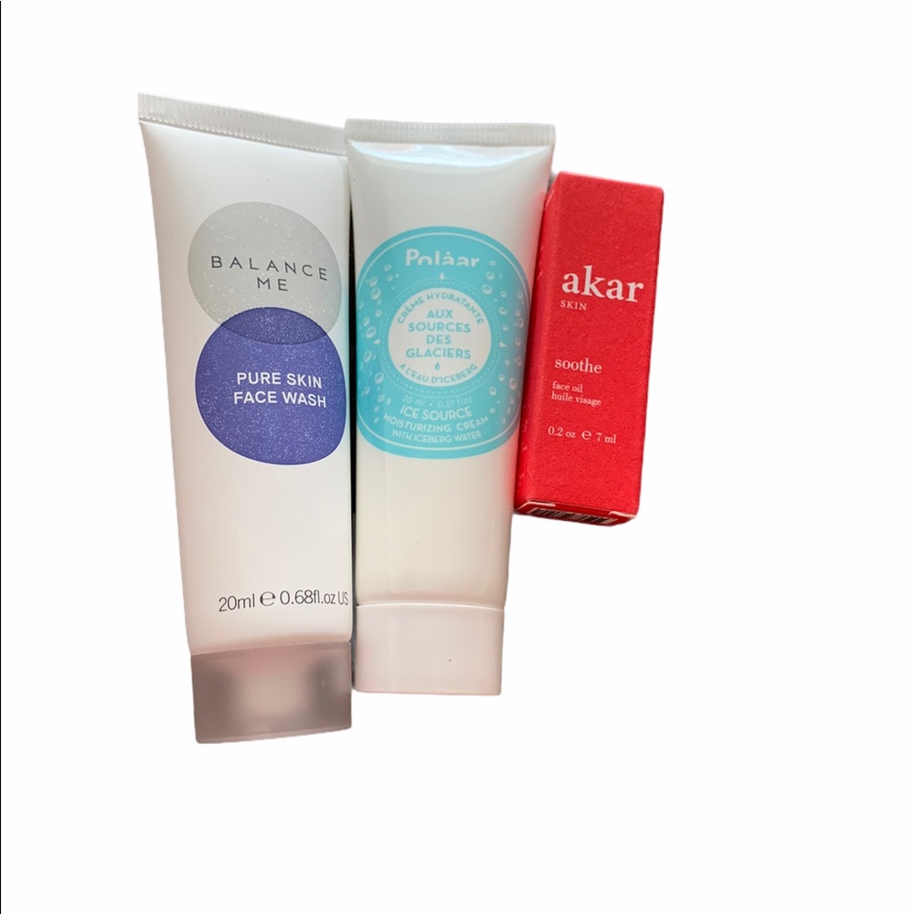 NWT face wash20ml/moisturizing cream20ml/skin oil